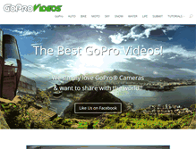 Tablet Screenshot of goprovideos.com